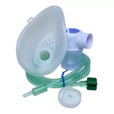 Máscara Facial Adulto Omron- Ns Com Tubo Para Inalador Cor Branco