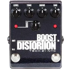 Pedal Tech 21 Boost Distortion Para Guitarra Dos En Uno