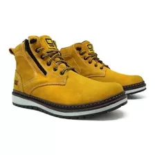 Bota Caterpillar Hombre Zip One Cuero Legítimo.