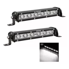 Par Barra 6 Led 18w Slim 7 Pulgadas Jeep 4x4 Rzr Auto Moto