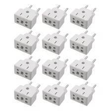 Plug Adaptador De Tomada 10a 20a Bob 3pinos 2pinos - 20 Unid