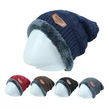 Touca De Frio Adulto Gorro De Lã Forrada Masculina Feminina