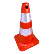 Cone Sinalização Laranja/branco 50cm Refletivo - Plastcor