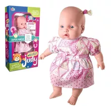 Brinquedo Menina Boneca Baby Judy Super Macia 45cm Milk 468