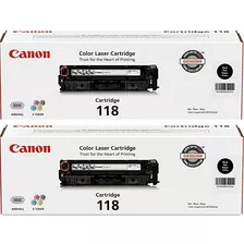 Canon 118 Cartucho Laser Negro, 2-pack Para Imageclass Mf835