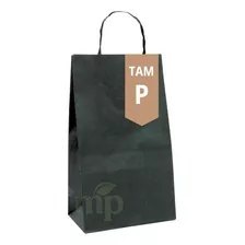 Sacola Kraft Preto Black Tamanho P 50 Unidades