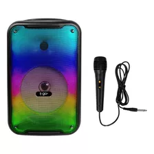 Parlante Portatil Bluetooth 3000w Potente + Microfono +luces