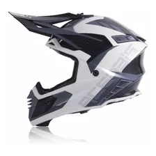 Casco Acerbis X-track Vtr / Blanco - Gris - Negro