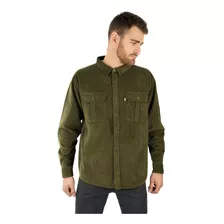 Camisa Corduroy Forestman Verde Musgo Falcone