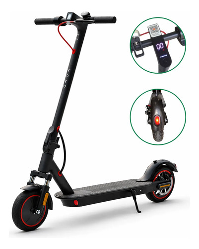Yoyo Patinete Elétrico V01 500w 7.8 Ah Dobrável Bivolt 30km Preto