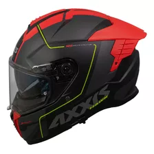 Casco Axxis Hawk Sv Spear B25 Rojo Mate