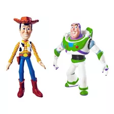 Bonecos Toy Story Woody E Buzz Lightyear Coleção Líder