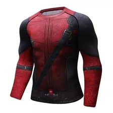 Playera Deadpool Dead Pool Marvel Dc Comics Compresion Licra