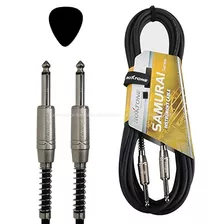 Cable Plug 3 Metros Profesional Instrumento Guitarra Bajo