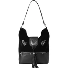 Killstar Bolso Diseño Gótico De Gamuza Con Luna De Acero