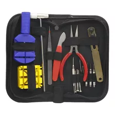 Kit Ferramentas Para Relógios Manutenção 16 Peças + Estojo