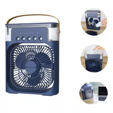Ventilador E Umidificador Portátil Mini Ar Condicionado Led
