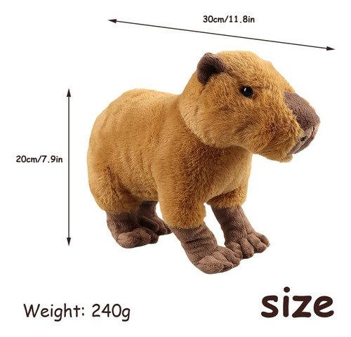 20cm Capivara Brinquedo De Pelúcia Brinquedos Recheados Macios