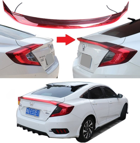 Spoiler Iluminado Honda Civic Sedan 2016 - 2018 Foto 8