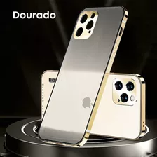 Capa Bumper Borda Metal Com Acrílico Para iPhone 13 Pro Max