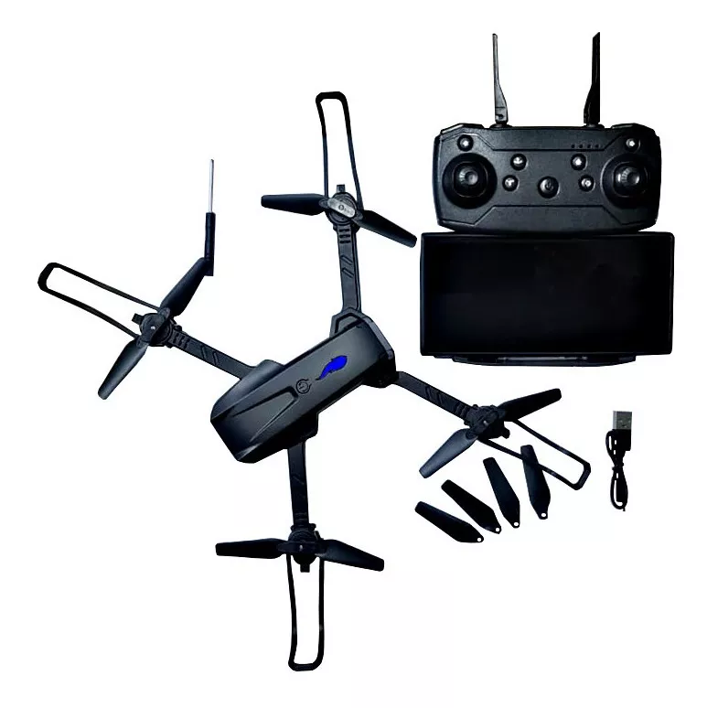 Mini Drone S89 Rc Com 1 Camera Regulável 4k Estojo Completo