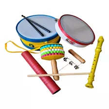 Bandinha Rítmica Infantil Com 6 Instrumentos Musicais
