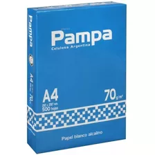 Resma Pampa A4 70 Grs 210 X 297 Mm 500 Hojas Para Impresora