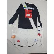 Kit Oficial Vasco Da Gama Camisa Manga Longa