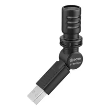 Microfone Portátil Boya By-m100ua Usb A Pc Windows Mac Preto