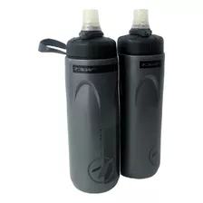 Kit 2 Caramanhola Garrafa Térmica Bike 680ml Tsw Spin Cinza