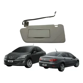 Quebra Sol Parasol Esquerdo Peugeot 408 2011 2016 Com Luz