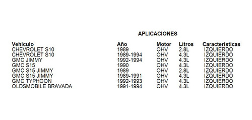 Amortiguador 5a Puerta Caja Izquierdo S10 1989 2.8l Foto 2