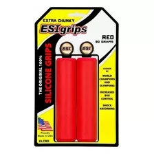 Manopla Esi Grips Ribbed Extra Chunky (bike) Cor Vermelho