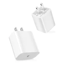 Cargador De Pared Usb C De 20 W, Paquete De 2 Cargadores De