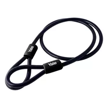 Cable De Seguridad Yale Portatil Bicicleta 1.2mts Negro