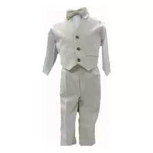 Traje Lino Bautizo Niño Bebe Ceremonia Talla 6 A T10