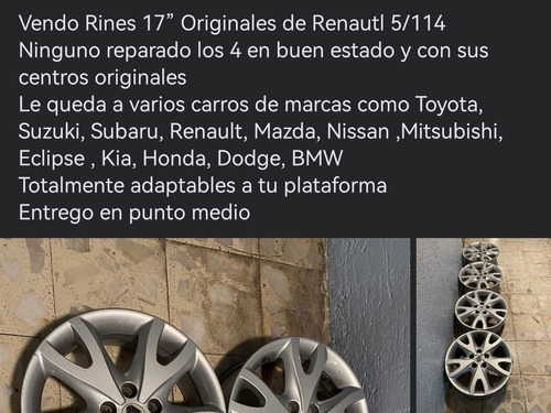 Rines 17 De Renault Originales  Foto 2