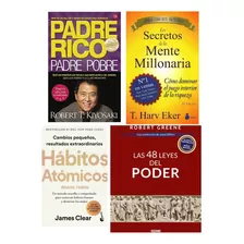 Habitos Atómicos+ 48 Leyes+ Padre Rico+ Secretos Mente