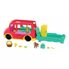 Polly Pocket Food Truck 2 Em 1 Smoothies E Cafe Mattel Gdm20