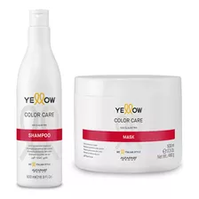  Kit Shampoo E Máscara Yellow Color Care 500ml