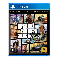 Jogo Ps4 Gta 5 Granf Theft Auto V Mídia Física Novo Premium