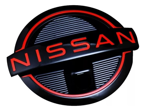 Emblema Rojo Y Negro Original Nissan Frontier 21-22 Foto 2