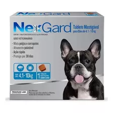 Nexgard Para Cães De 4,1 A 10kg -1tablete