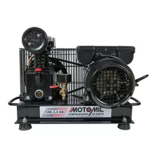 Compressor De Ar Elétrico Motomil Cmi-3,0/ad Monofásica 1hp 127v/220v - 254v 60hz Preto