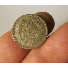 Moneda 10 Centavos. Chile, 1933