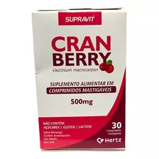 Cranberry 500mg Supravit 30 Cpr Mastigáveis 