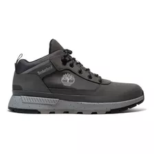 Bota Timberland Mid Lace Tb0a6dknel8 Hombre Color Gris Diseño De La Tela Liso Talla 26.0