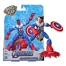 Boneco Marvel Capitão América Falcão Vingadores Hasbro
