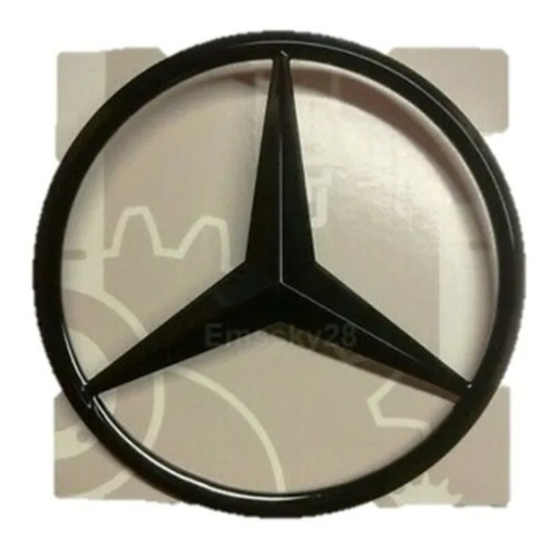 Emblema Mercedes Benz Cajuela Serie C Negro W205 2015-2021 Foto 2