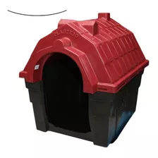 Casa Cachorro Plastico Resistente Grandes Raças Plastkao N6 Cor Vermelho